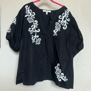 🖤 Torrid Bella Isle Black Floral Top – Size 3 (NWT) 🖤